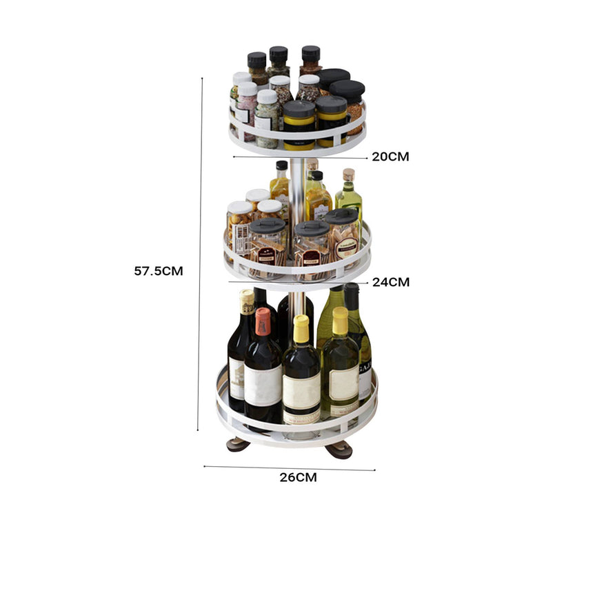 SOGA Round 3 Tier Countertop Seasoning Organiser - Image 06