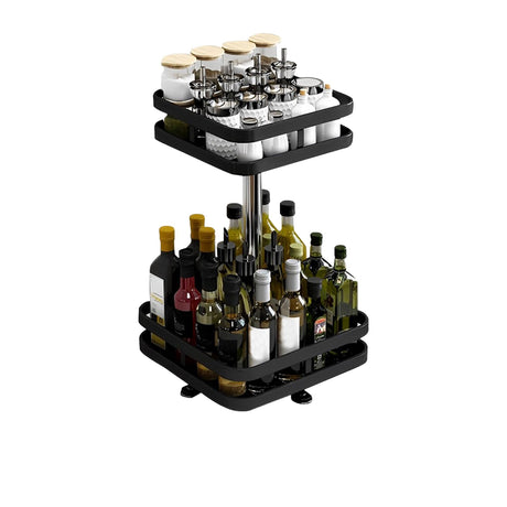 SOGA Square 2 Tier Countertop Seasoning Organiser - Image 01