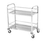 SOGA Stainless Steel 2 Tier Utility Cart 95x50cm - Image 01