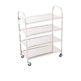 SOGA Stainless Steel 4 Tier Utility Cart 55x32cm - Image 01