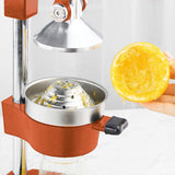 Soga Stainless Steel Commercial Manual Juicer Orange - Image 03