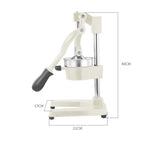 Soga Stainless Steel Commercial Manual Juicer White - Image 04