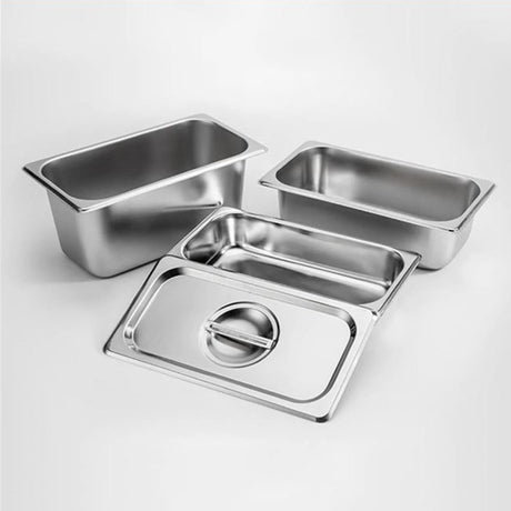 Soga Stainless Steel Gastronorm Pan 1/1 2cm Deep - Image 02