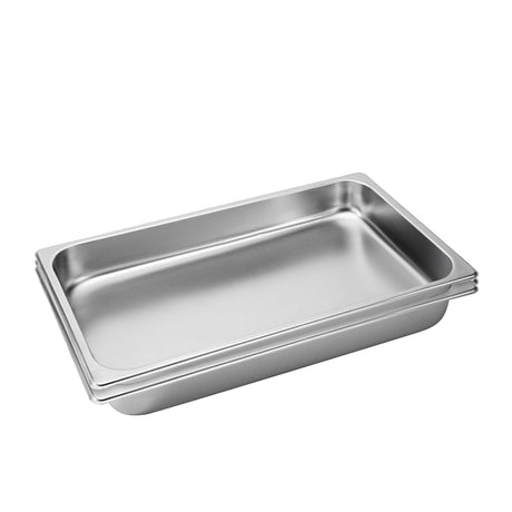 Soga Stainless Steel Gastronorm Pan 1/1 5cm Deep Set of 2 - Image 01