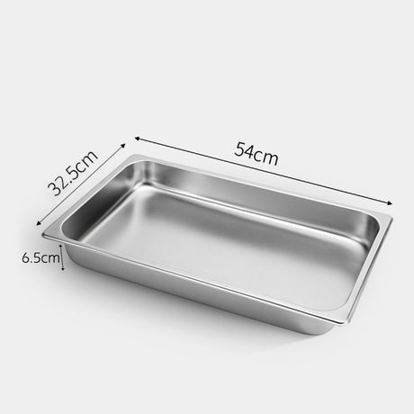 Soga Stainless Steel Gastronorm Pan 1/1 5cm Deep Set of 2 - Image 02