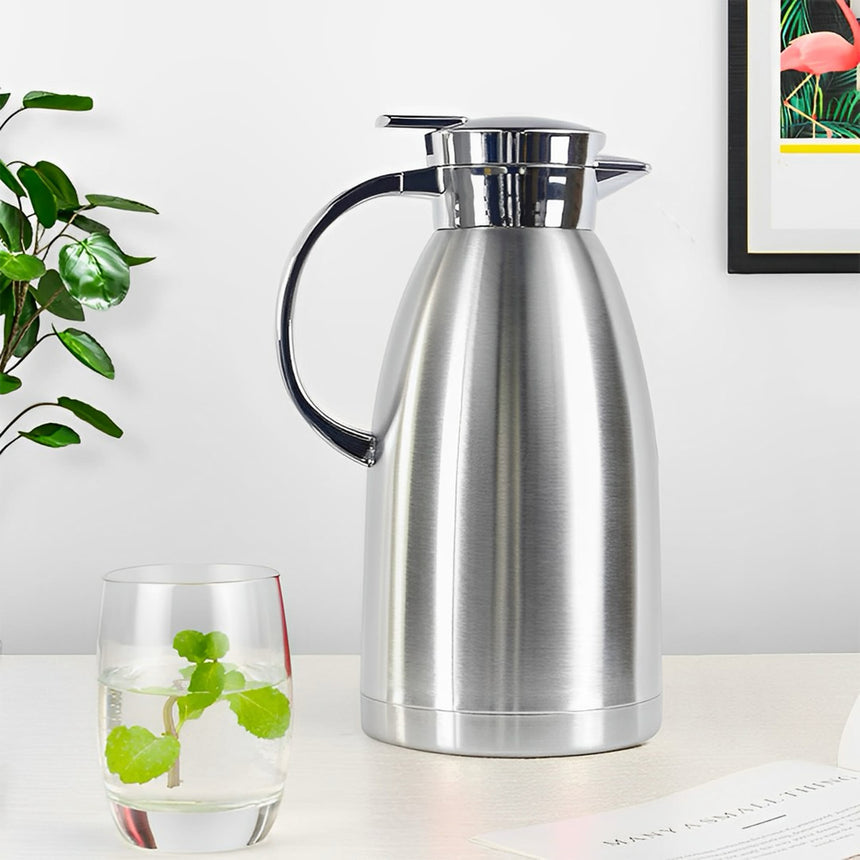 Soga Stainless Steel Insulated Jug 1.8L Silver - Image 03