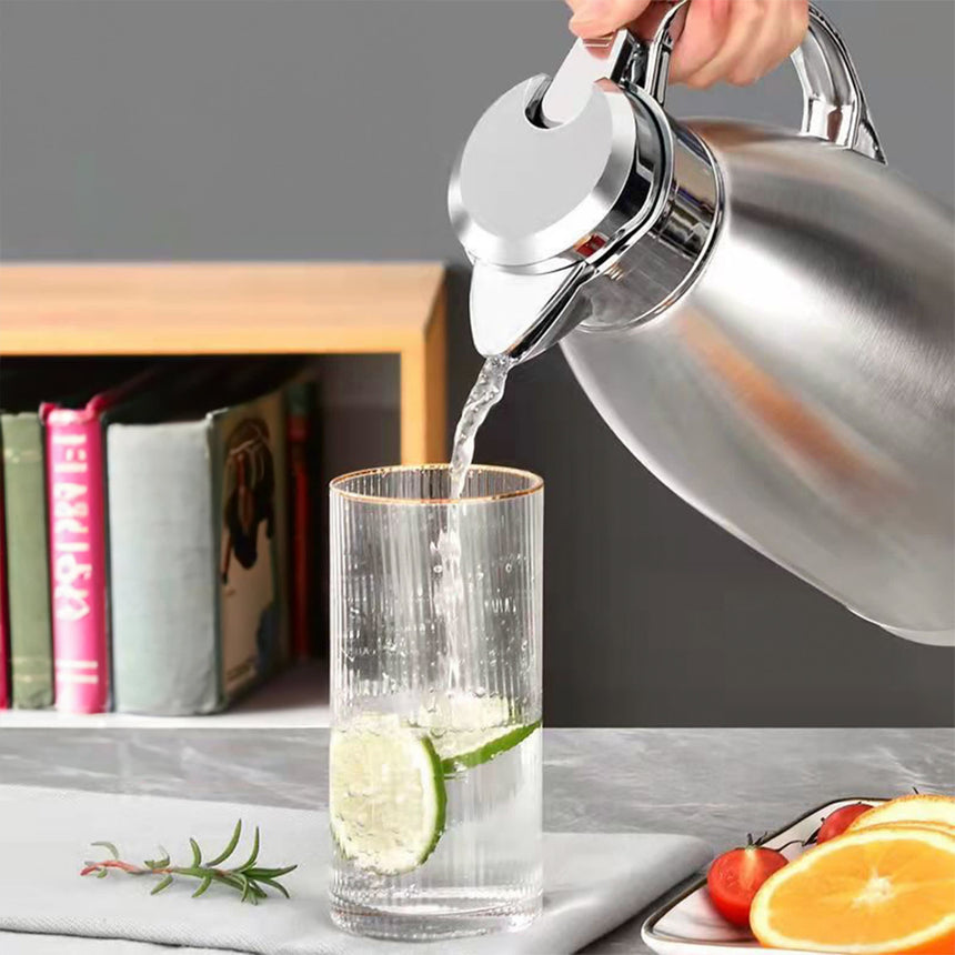 Soga Stainless Steel Insulated Jug 1.8L Silver - Image 05