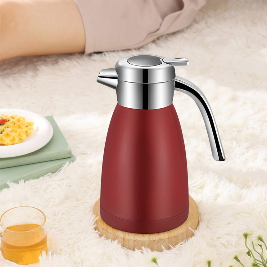 Soga Stainless Steel Insulated Jug 1.2L Red - Image 03