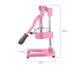 Soga Stainless Steel Manual Juicer Pink - Image 04