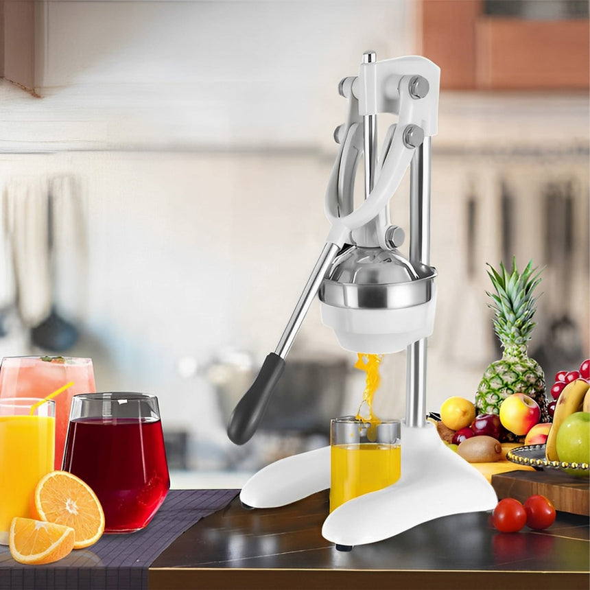 Soga Stainless Steel Manual Juicer White - Image 02