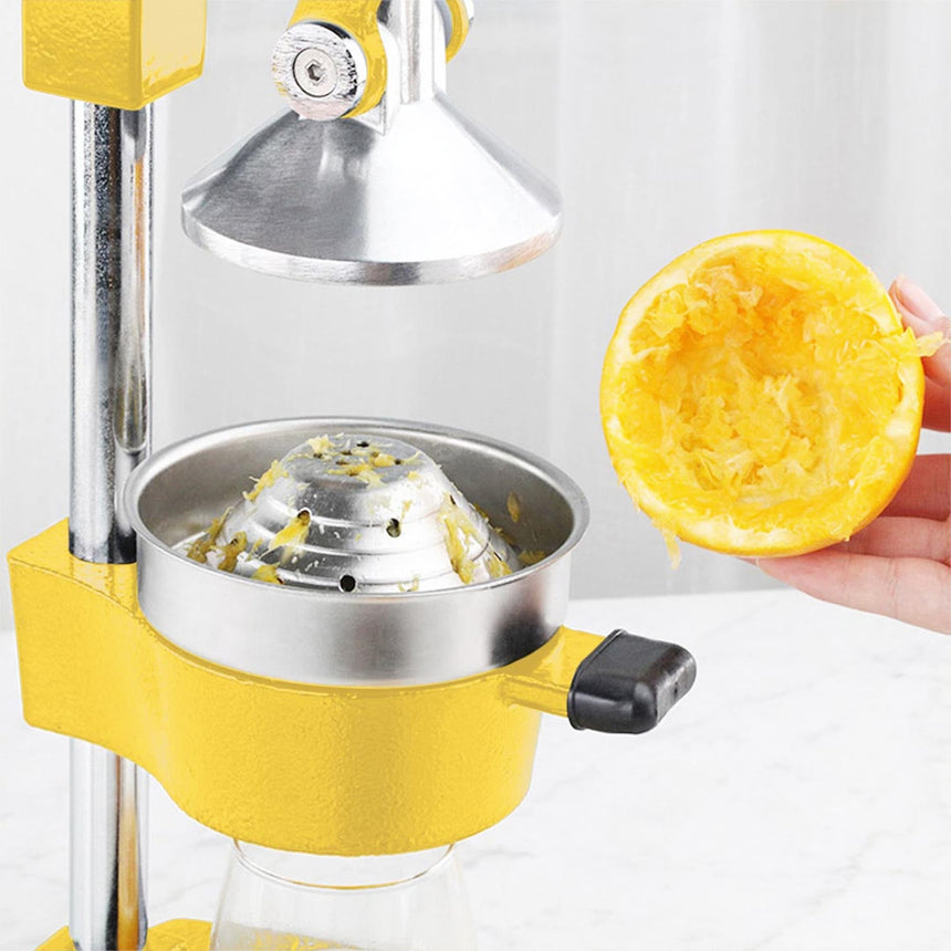 Soga Stainless Steel Manual Juicer Yellow - Image 03