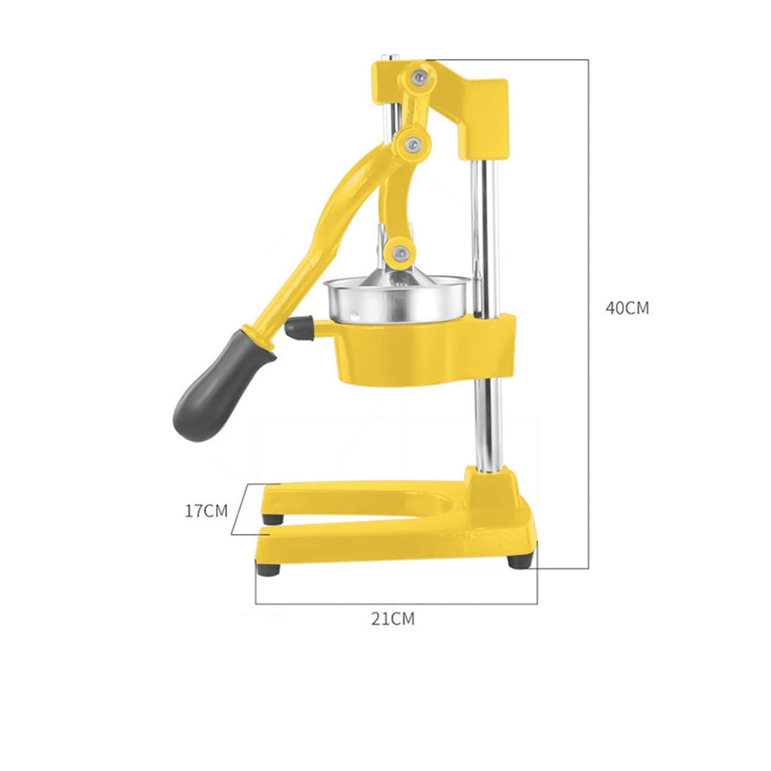 Soga Stainless Steel Manual Juicer Yellow - Image 04