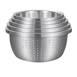 SOGA Stainless Steel Nesting Basin Colander Set 5pc - Image 01