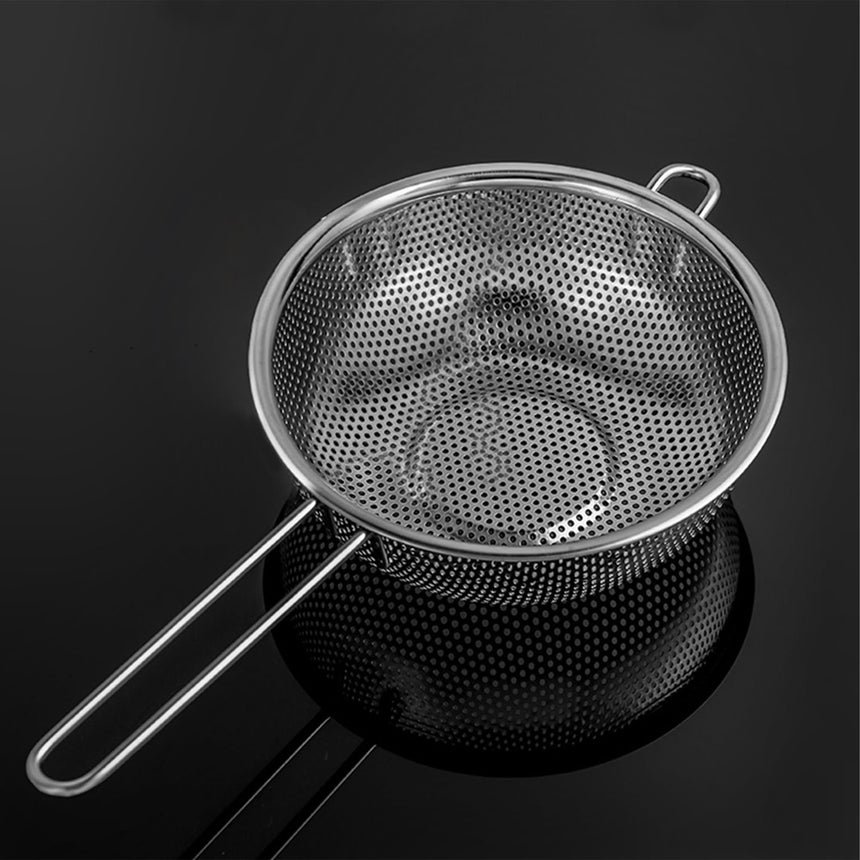 SOGA Stainless Steel Perforated Colander Set 3pc - Image 05