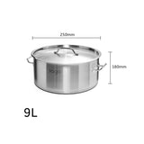 Soga Stainless Steel Stockpot 25cm - 9L - Image 05