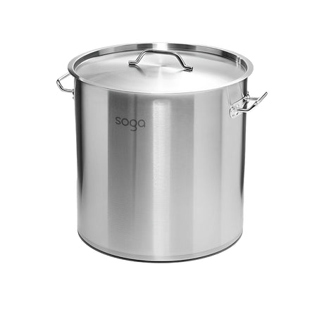 Soga Stainless Steel Stockpot 28cm - 17L - Image 01