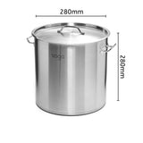 Soga Stainless Steel Stockpot 28cm - 17L - Image 05