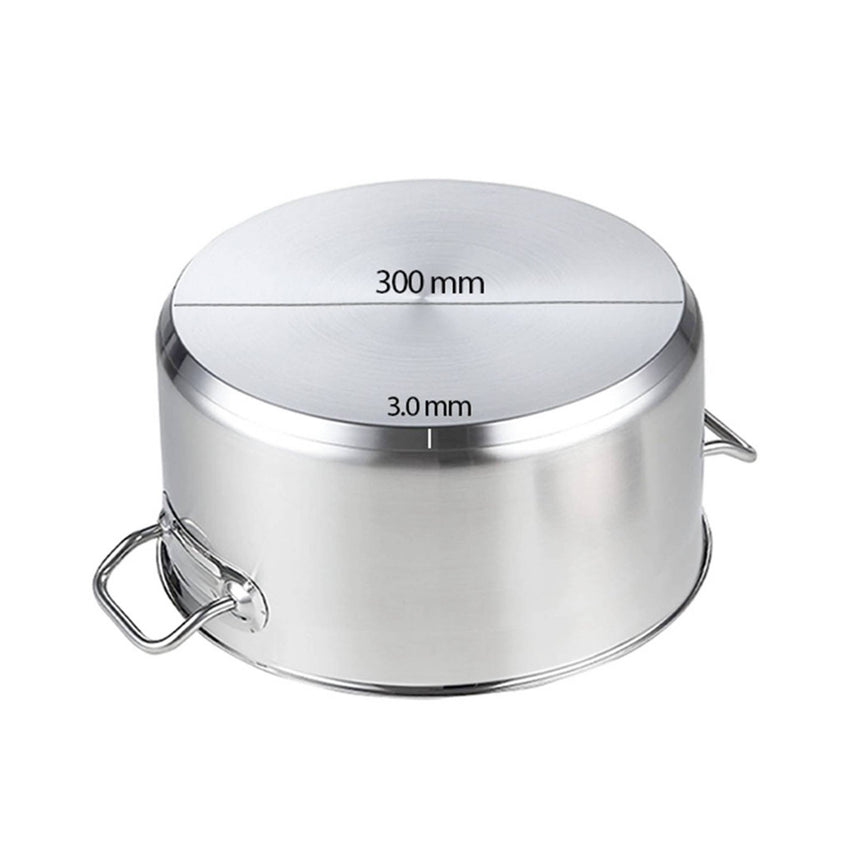 Soga Stainless Steel Stockpot 300cm - 14L - Image 04