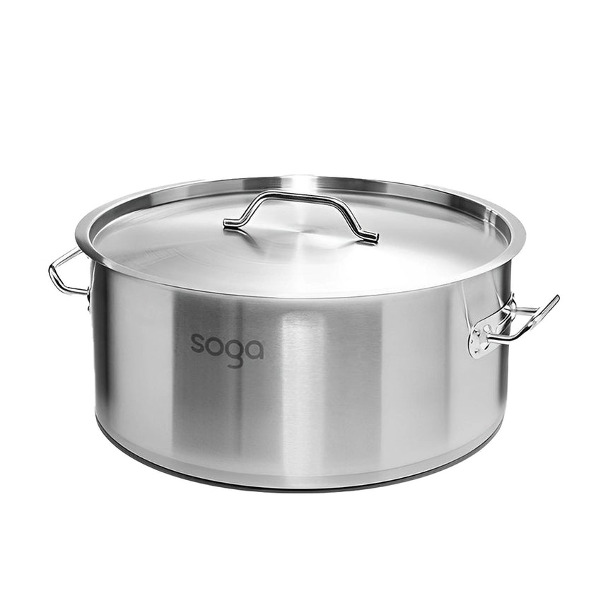 Soga Stainless Steel Stockpot 35cm - 23L - Image 01