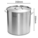 Soga Stainless Steel Stockpot 35cm - 33L - Image 05