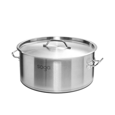 SOGA Stainless Steel Stockpot 40cm - 32L - Image 01