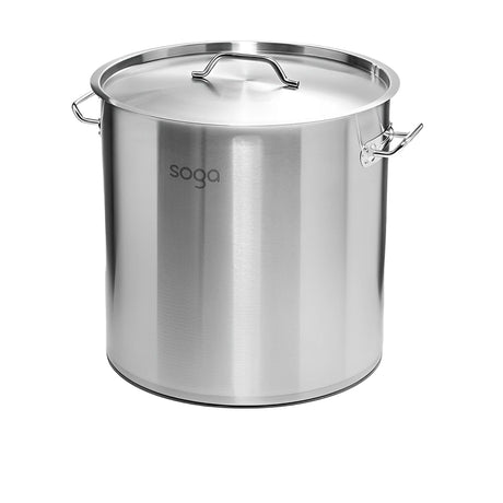 Soga Stainless Steel Stockpot 55cm - 130L - Image 01