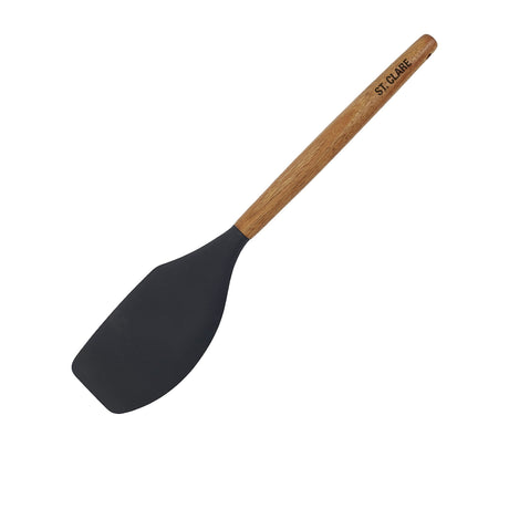 St. Clare Silicone Spatula with Acacia Handle in Black - Image 01