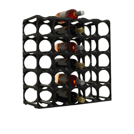 Stakrax Modular Wine Storage Kit 30 Bottle in Black - Image 01