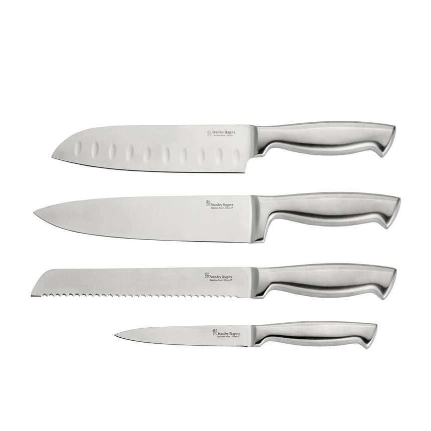 Stanley Rogers 5 Piece Banded Stripe Knife Block Set - Image 03