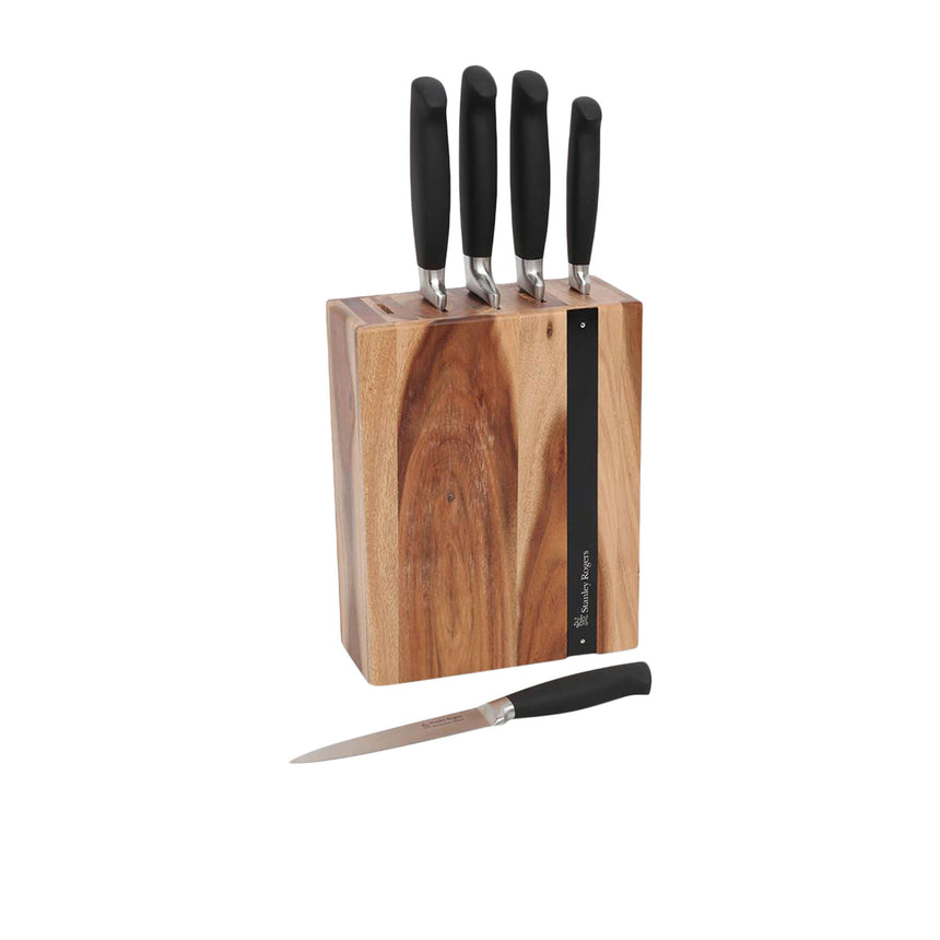 Stanley Rogers 6 Piece in Black Flash Knife Block Set - Image 03