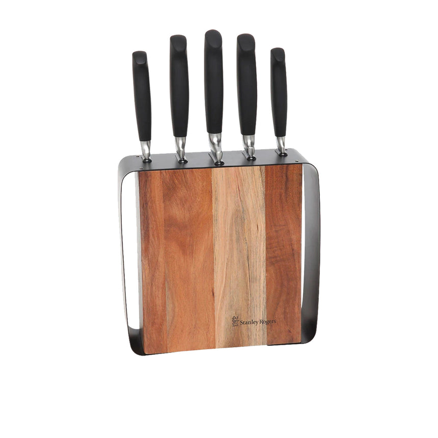 Stanley Rogers 6 Piece Framed Acacia Knife Block Set - Image 04