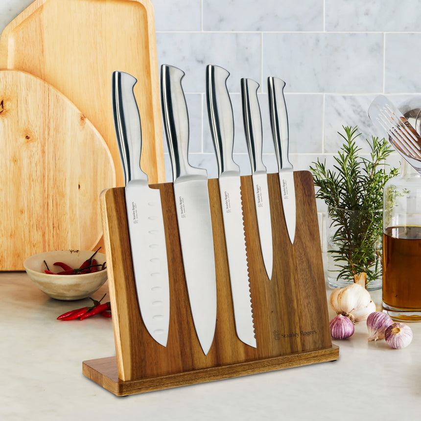 Stanley Rogers 6 Piece Magnetic Knife Block Set - Image 05