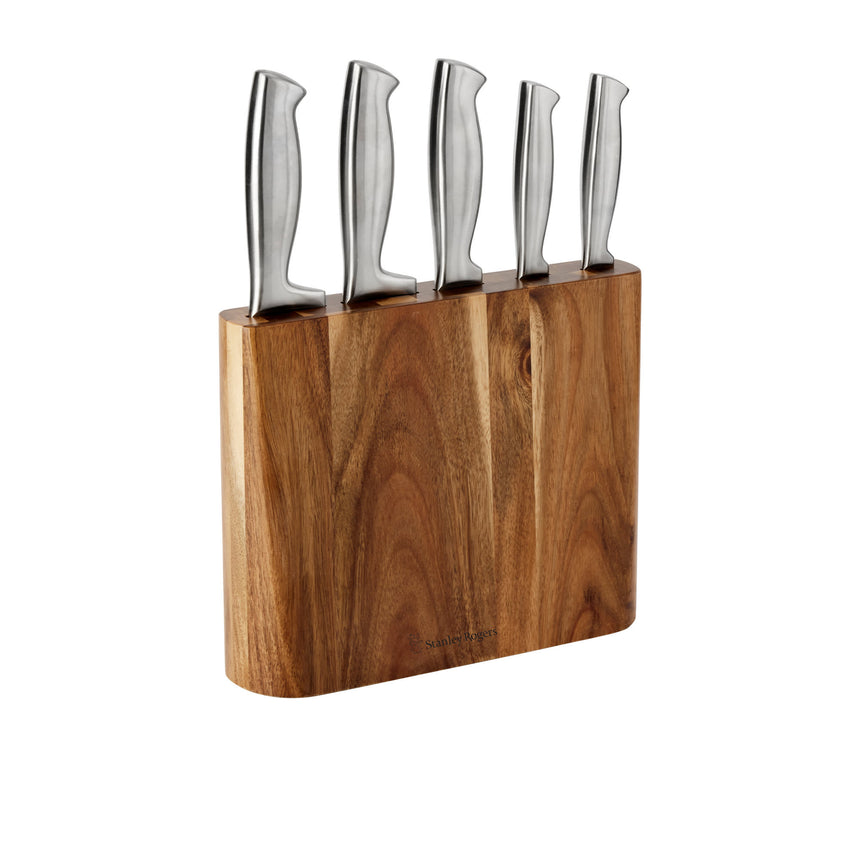 Stanley Rogers 6 Piece Slim Wedge Knife Block Set - Image 02