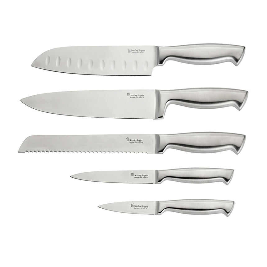 Stanley Rogers 6 Piece Slim Wedge Knife Block Set - Image 05