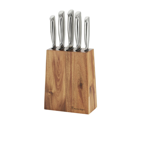 Stanley Rogers 6 Piece Tapered Vertical Knife Block Set - Image 01