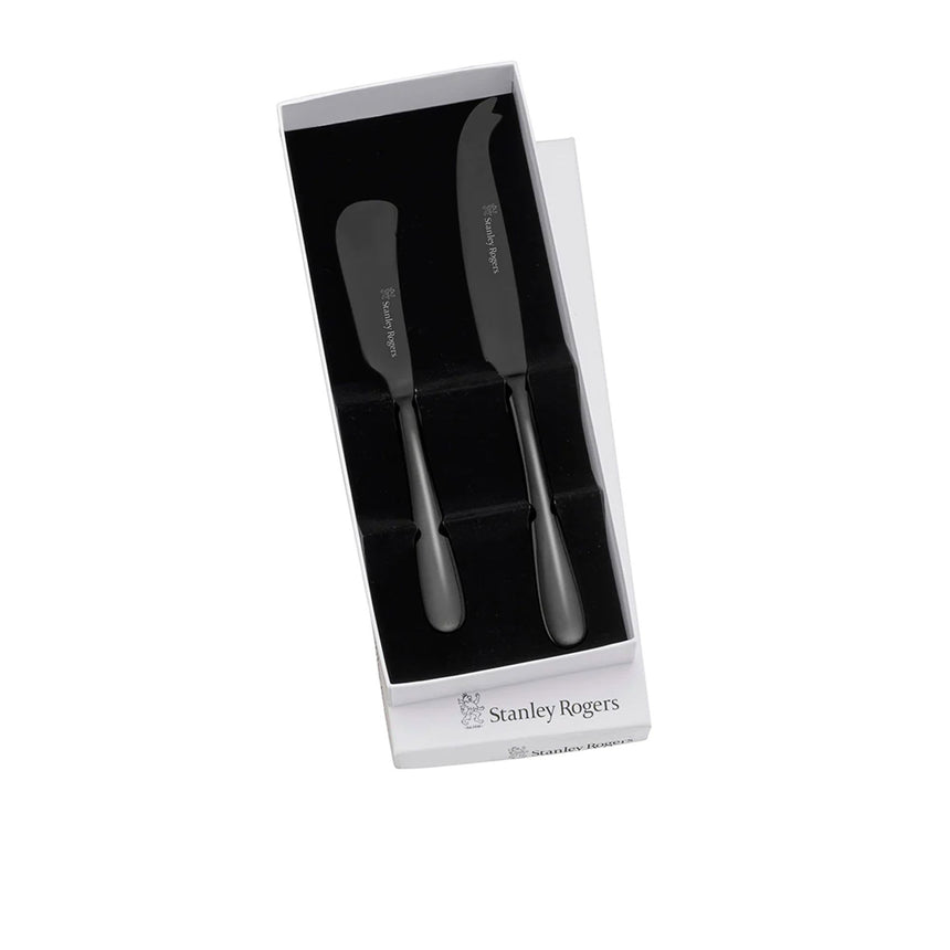 Stanley Rogers Albany Cheese Knife 2 Piece Set Onyx - Image 05