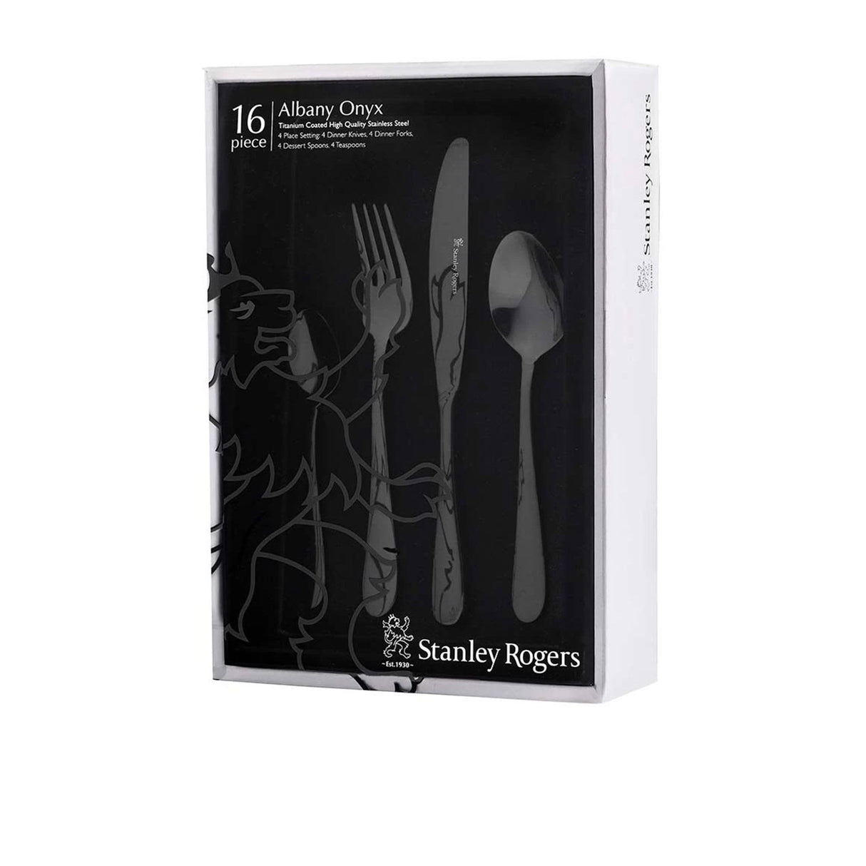 Stanley Rogers Albany 16 Piece Cutlery Set Onyx - Image 05