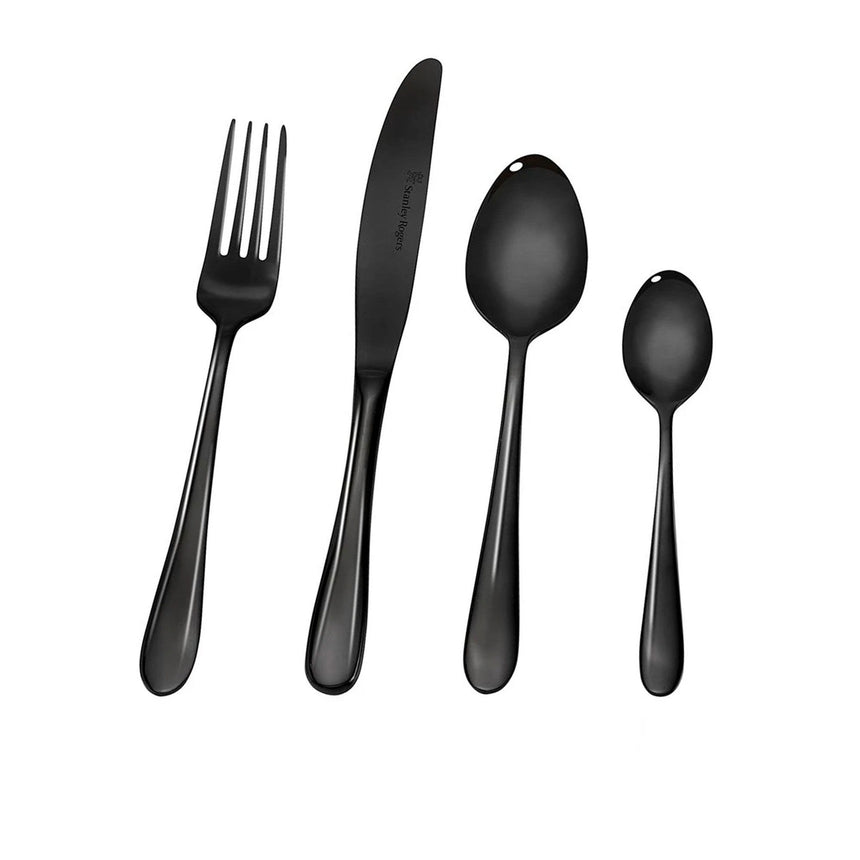 Stanley Rogers Albany 24 Piece Cutlery Set Onyx - Image 01