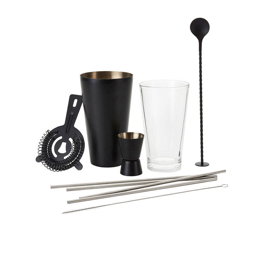 Stanley Rogers Cocktail Set of 10 Matte in Black - Image 01