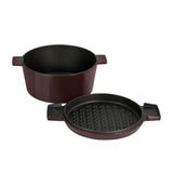 Stanley Rogers Cast Iron French Oven 24cm Bordeaux - Image 01