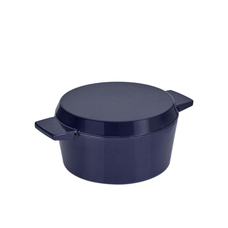 Stanley Rogers Cast Iron French Oven 24cm Mid in Blue - Image 02