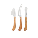 Stanley Rogers Pistol Grip Cheese 3 Piece Knife Set Acacia - Image 01