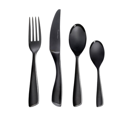 Stanley Rogers Soho 24 Piece Cutlery Set Onyx - Image 01