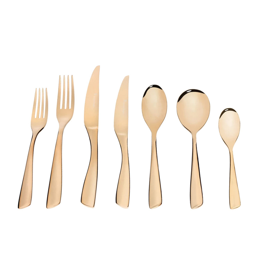 Stanley Rogers Soho 56 Piece Cutlery Set Gold - Image 01