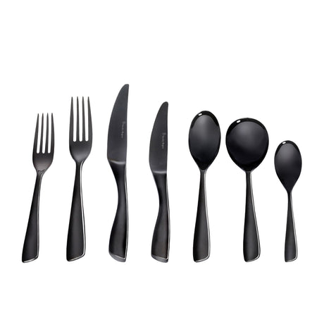 Stanley Rogers Soho 56 Piece Cutlery Set Onyx - Image 01