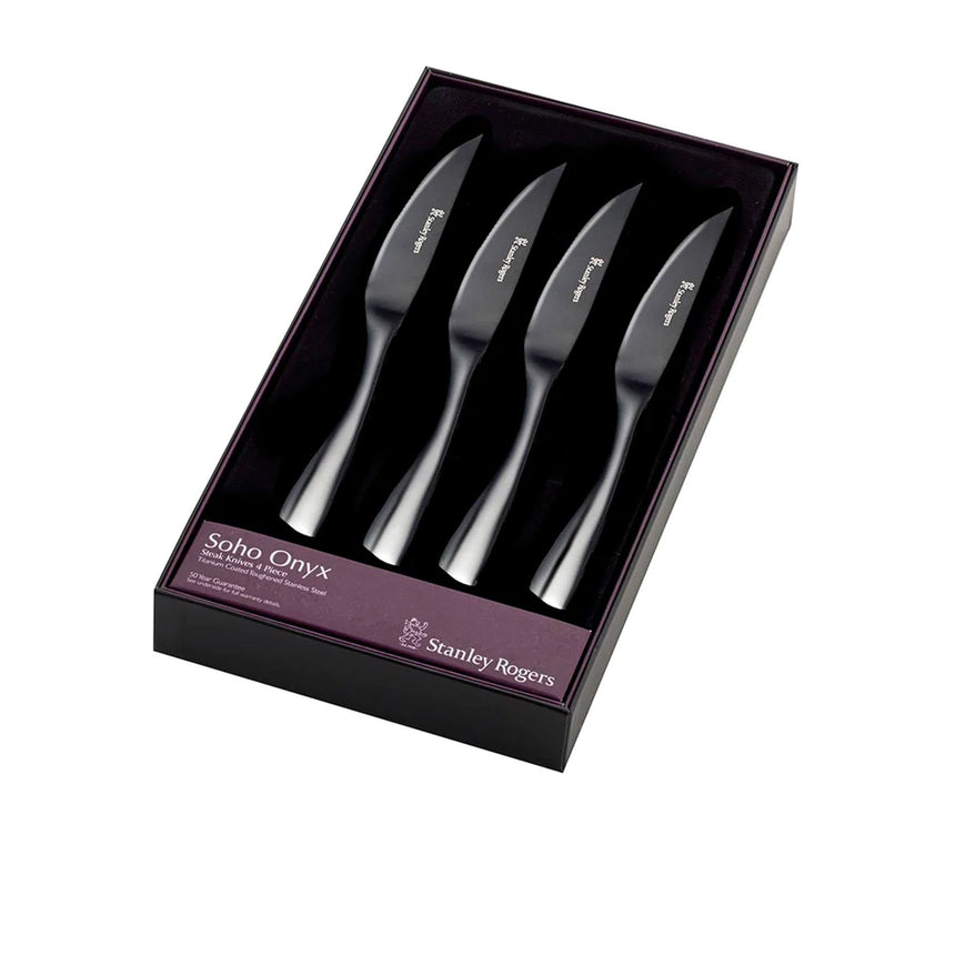 Stanley Rogers Soho Set of 4 Steak Knives Onyx - Image 04