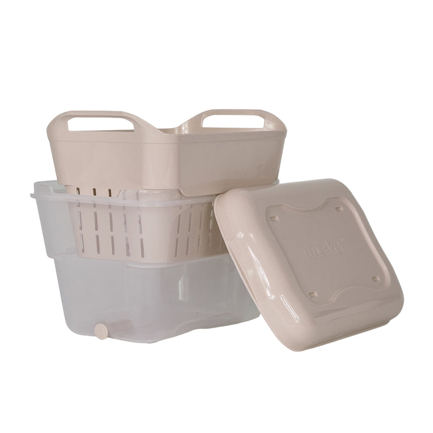 Strucket Mini Soaker Bucket 4.5 Litre Sand & Clear - Image 01