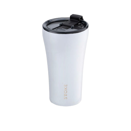 Sttoke Ceramic Reusable Coffee Cup 350ml Angel in White - Image 01