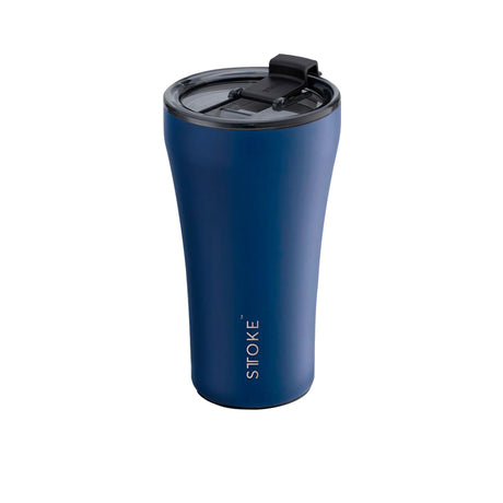 Sttoke Ceramic Reusable Coffee Cup 350ml in Magnetic Blue - Image 01