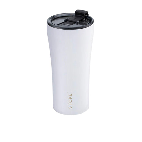 Sttoke Ceramic Reusable Coffee Cup 470ml Angel in White - Image 01